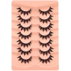 Winifred anime wispy cat eye lashes show bold manga flair.
