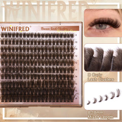 Winifred brown lash clusters 14-16mm deliver fuller lashes with balanced profile