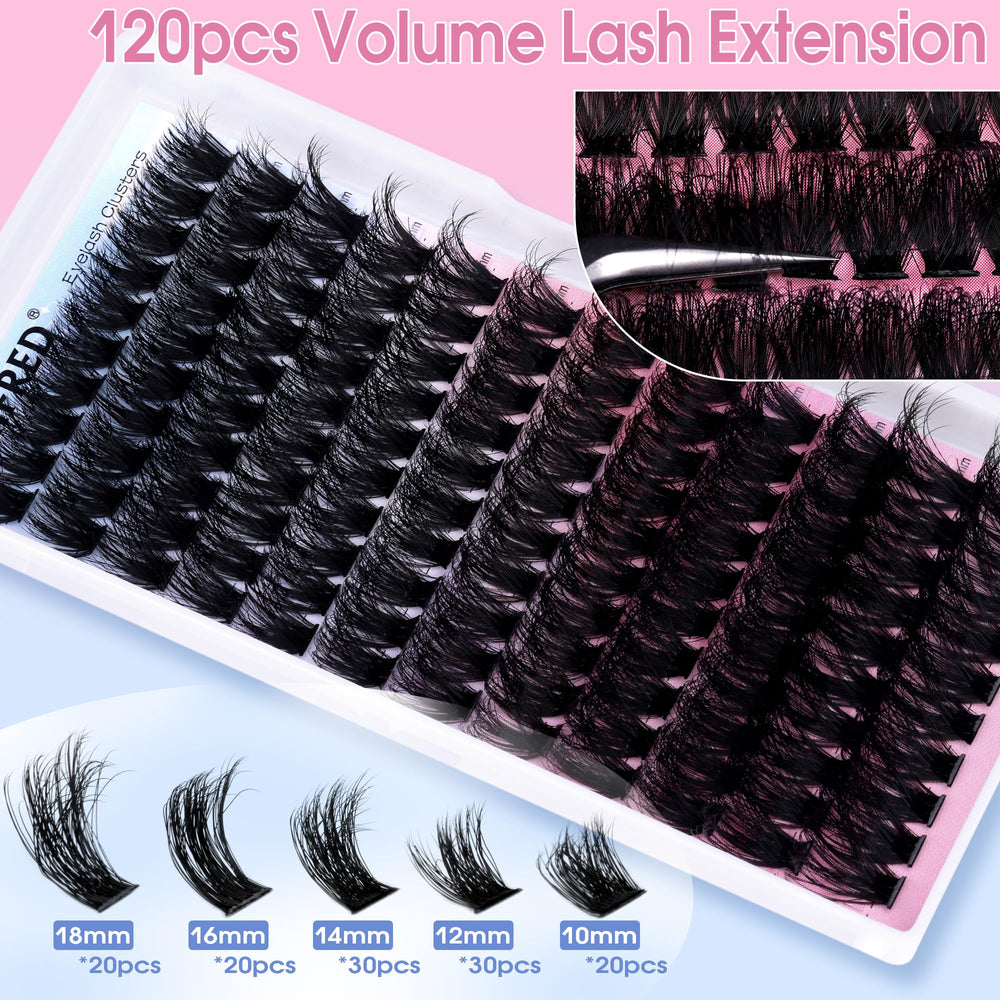 Winifred cotton band lashes for comfortable all-day wear.