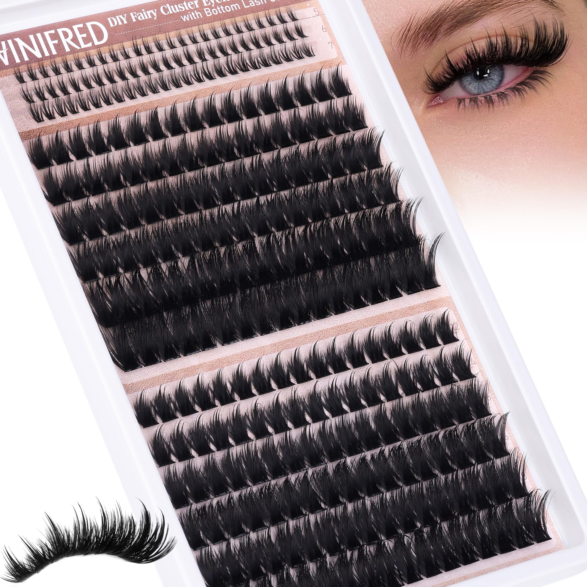 Winifred easy-to-apply DIY lash kit for professional-looking home results.
