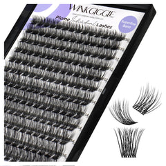 WINKGIGGLE lash clusters D curl 168 pcs for a dramatic, easy at home look