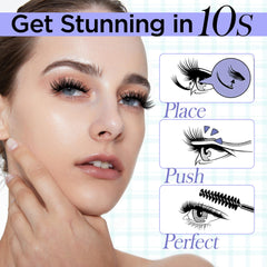 WINKGIGGLE safe and gentle on skin lash clusters with no glue mess
