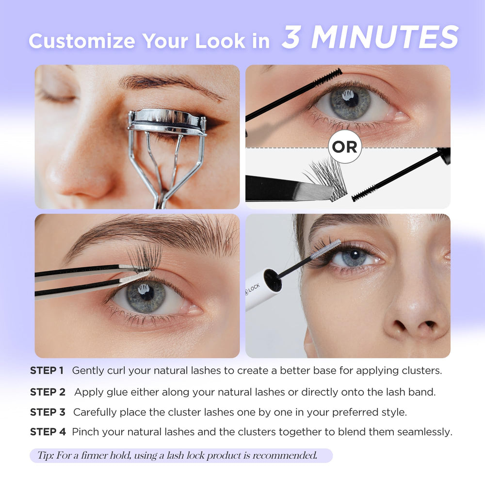 WINKGIGGLE Twin Flowers 703D pack supports versatile lash styling