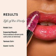 Winky Lux confetti balm with vanilla-scent finish for pleasant aroma.