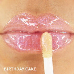 Winky Lux Birthday Cake vanilla scent enhances the lip oil experience