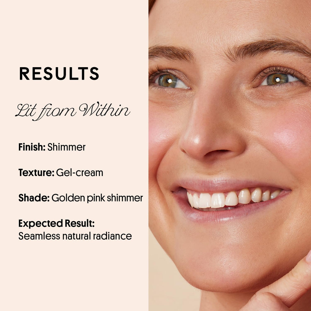 Winky Lux Cheeky Rose can be blended into foundation for customized radiance.