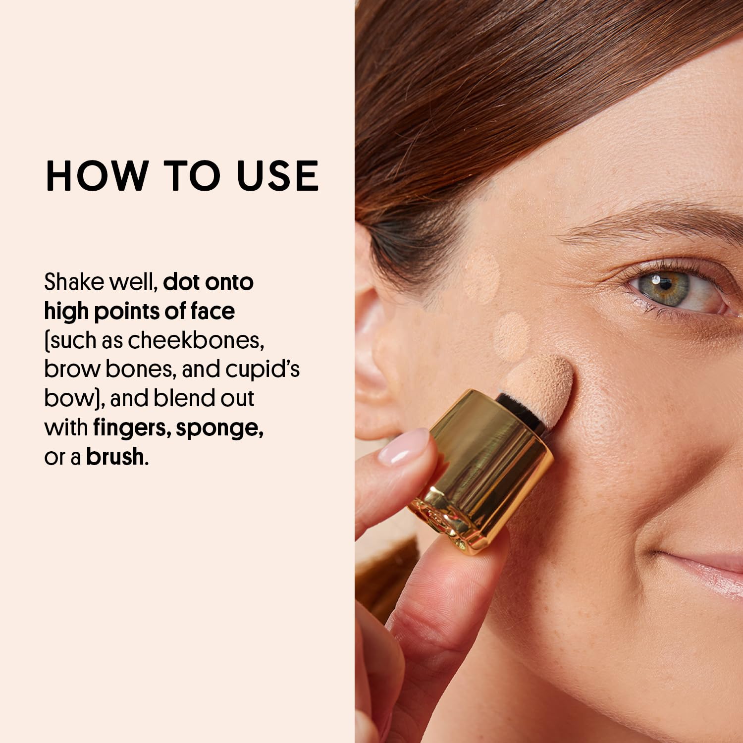 Winky Lux Cheeky Rose Moonlight shade accentuates cheekbone highlight.