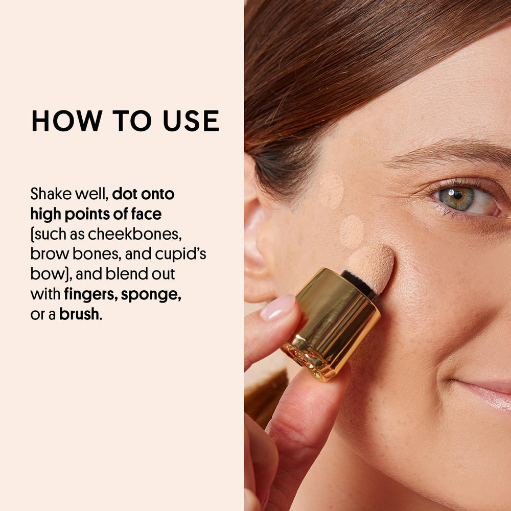 Winky Lux Cheeky Rose Moonlight shade accentuates cheekbone highlight.