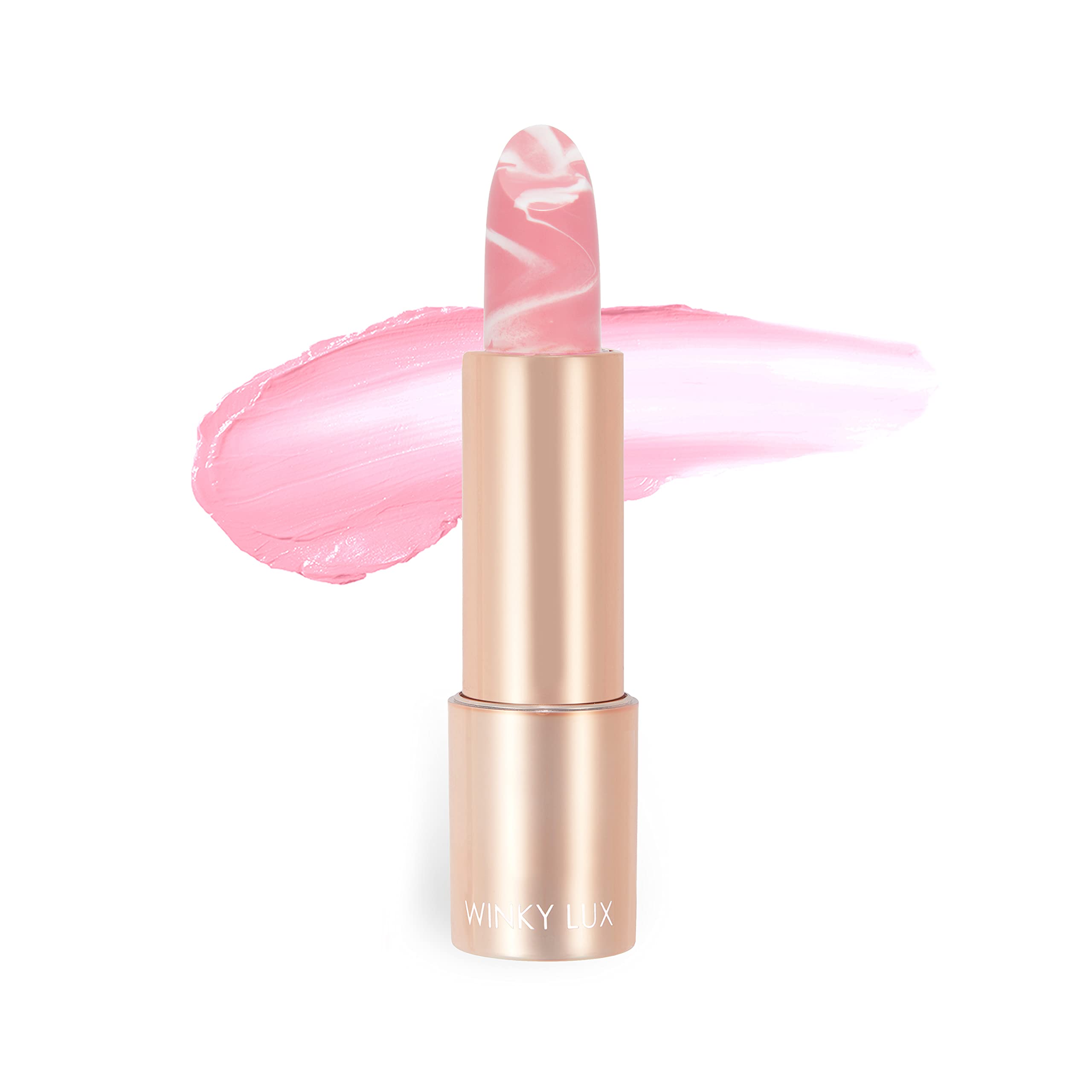 Winky Lux Marbleous Balm hybrid tint lip color with lip care benefits.