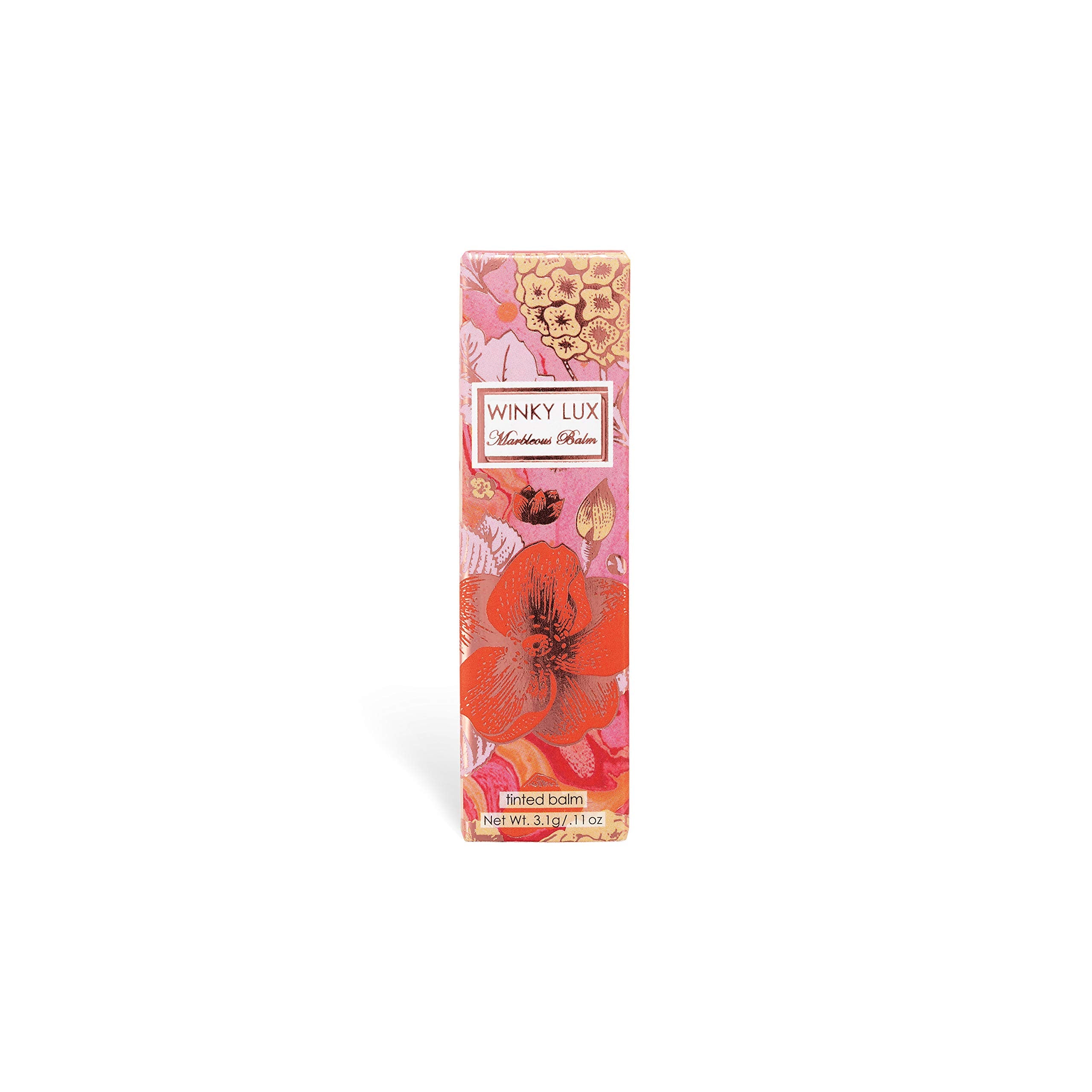 Water-printed casing of Marbleous Balm for a unique look.