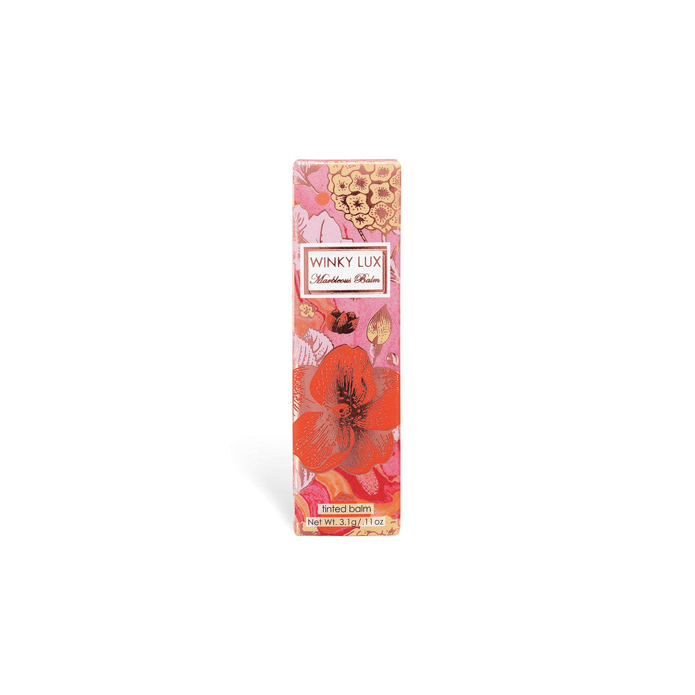Water-printed casing of Marbleous Balm for a unique look.