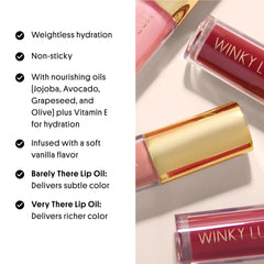 Winky Lux Pink Opal Very There lips with non-sticky shine and shimmer