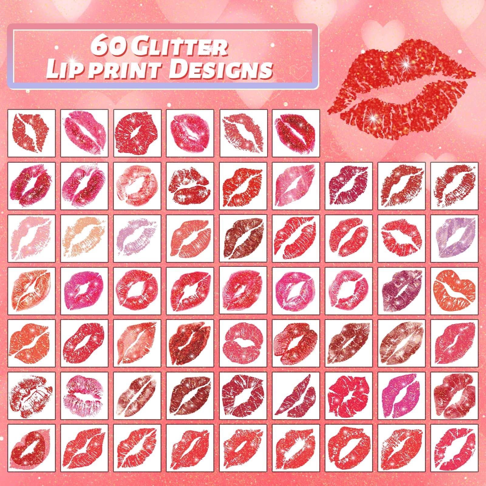 Winthrop Halloween glitter lip prints add festive flair to celebrations.