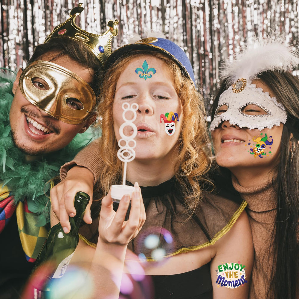 Winthrop waterproof temporary tattoos designed to stay through celebrations.