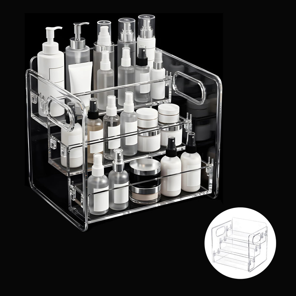Wiojtry 3-Tier Lotion Organizer keeps lotions neatly organized and accessible.
