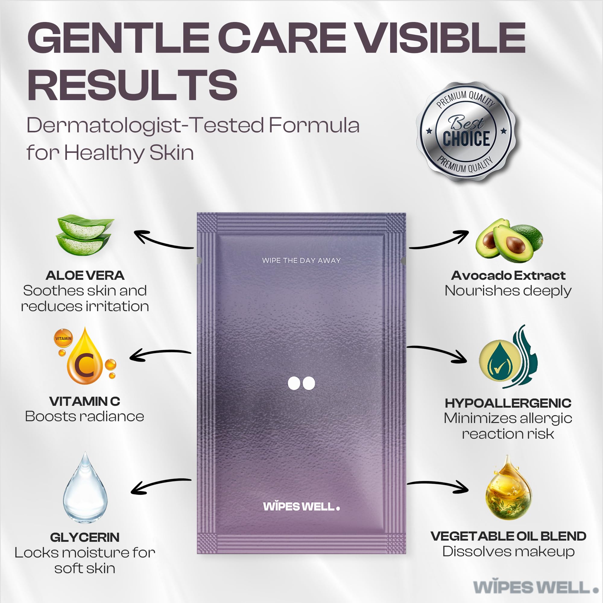 Wipes Well waterproof makeup remover wipes tackle waterproof formulas with ease.
