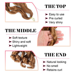 WIPPORYA hair extensions for easy installation and quick styling.