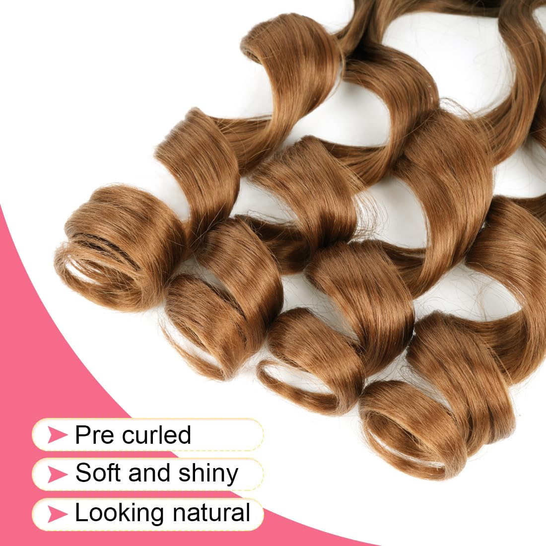 WIPPORYA six-pack hair extensions for quick, versatile styling.