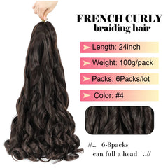 WIPPORYA loose wave 24inch bouncy braiding hair for natural texture