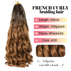 WIPPORYA loose-wave braiding hair adds natural volume for twists.
