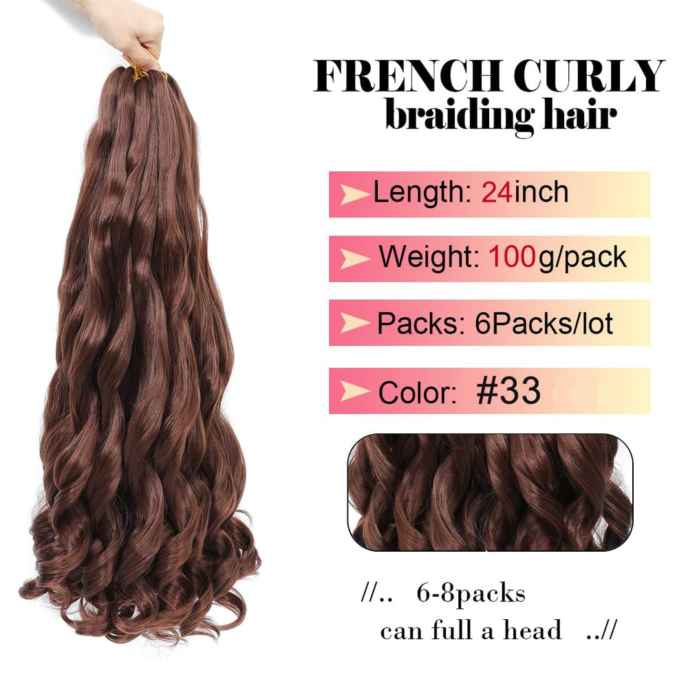 WIPPORYA loose-wave braiding hair creates soft, natural curls
