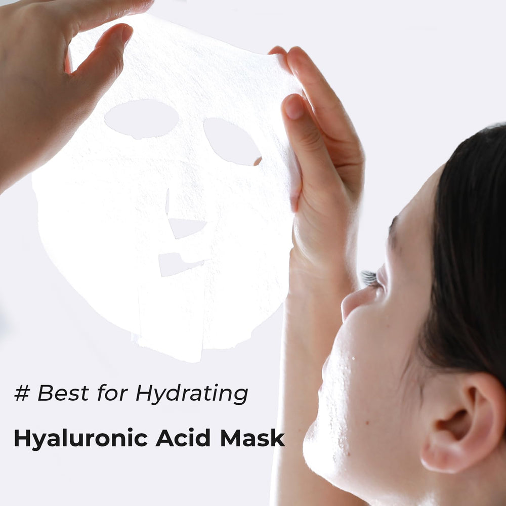 WIS+ Hyaluronic Acid Face Mask application on skin