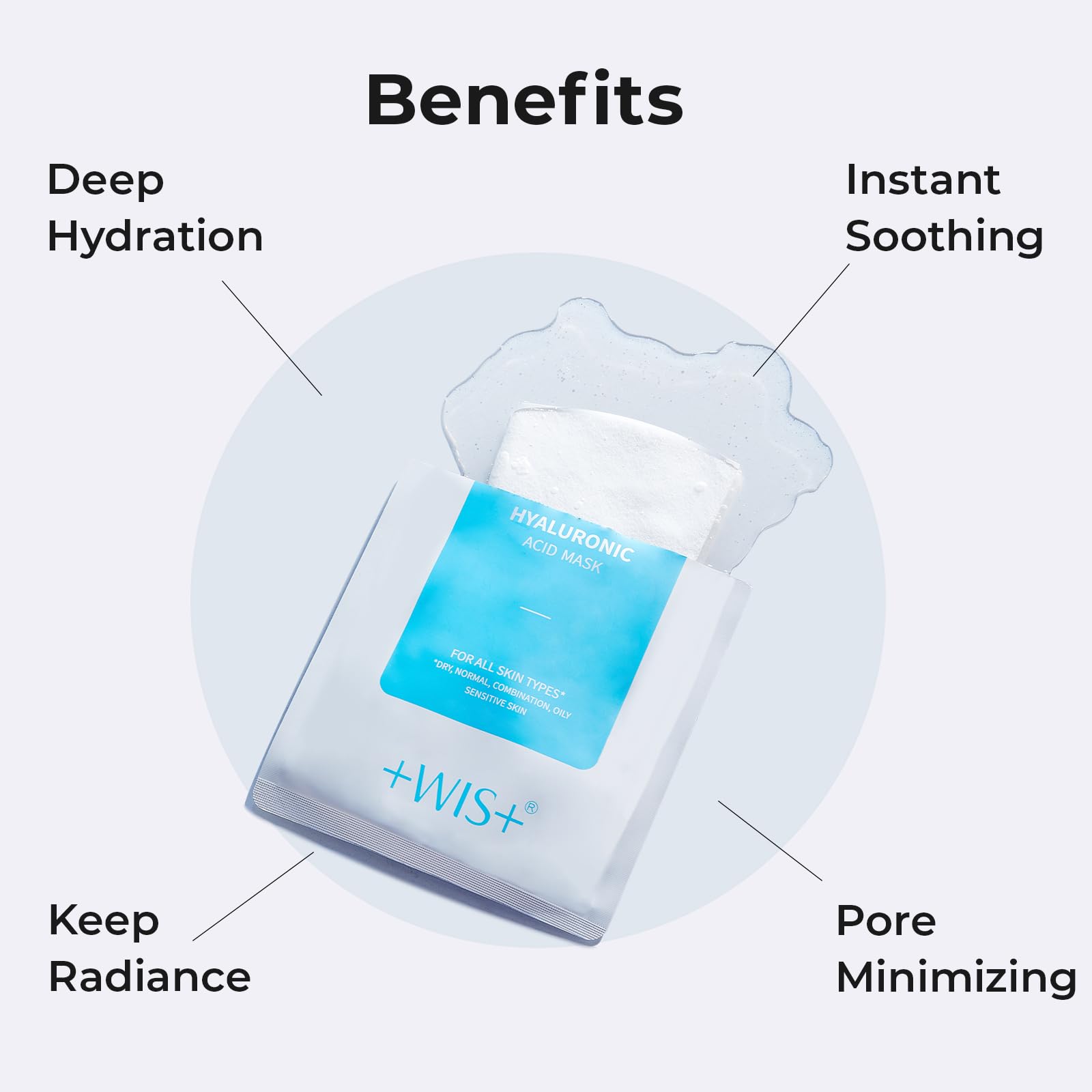 WIS+ mask promotes radiant, hydrated skin