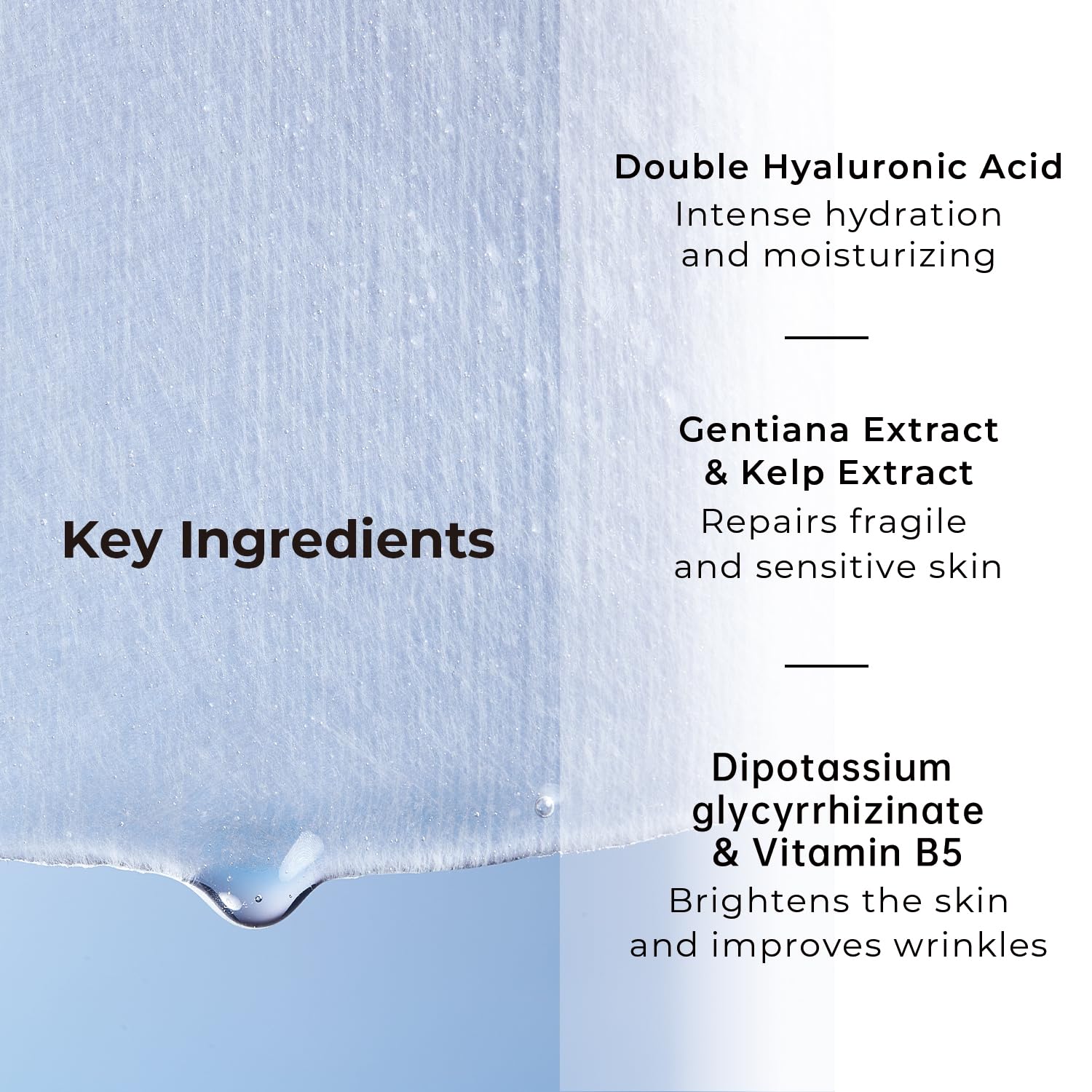 WIS+ mask features gentian extract for soothing care