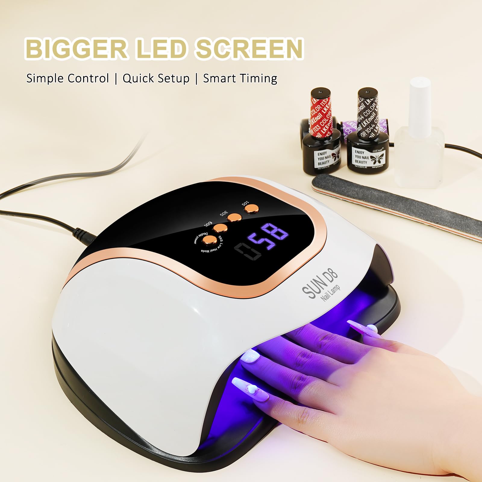 Wisdompark UV LED lamp activates automatically with hand detection