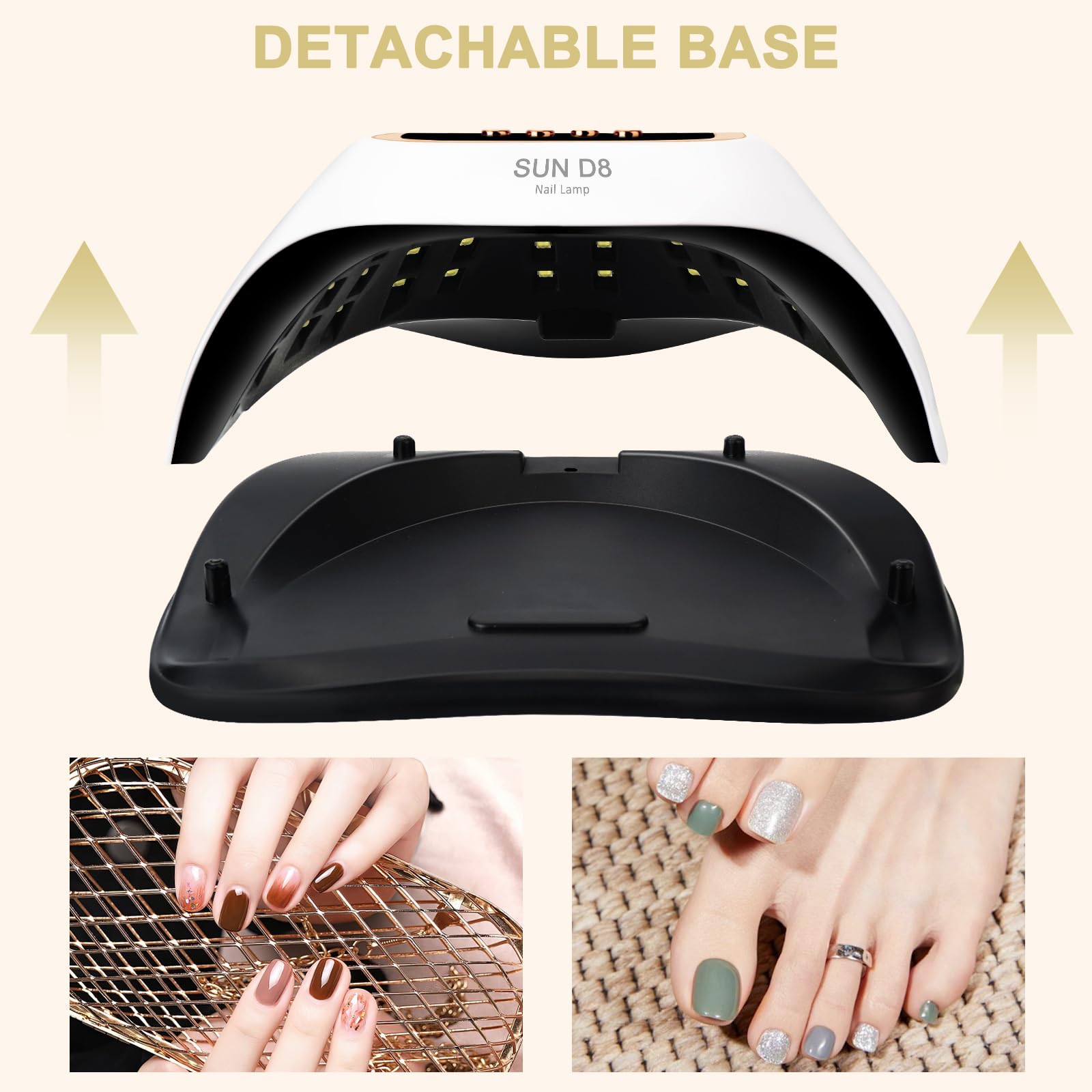 Wisdompark 66 UV beads inside promote even curing across nails