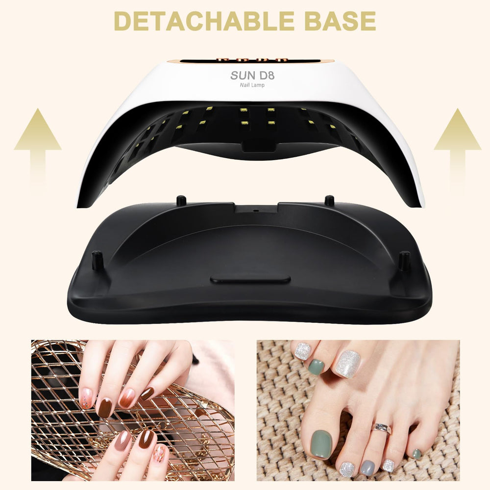 Wisdompark 66 UV beads inside promote even curing across nails