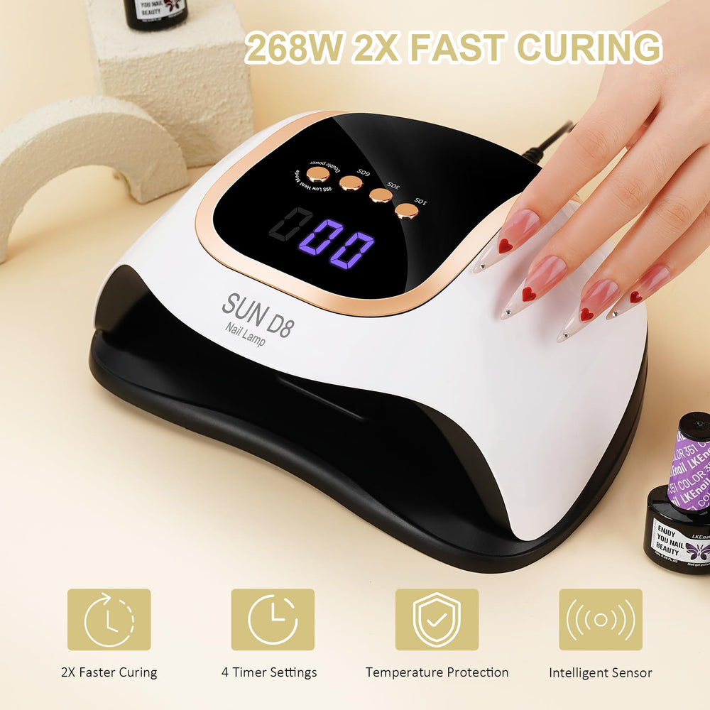 Wisdompark lamp with digital timer LCD for precise curing intervals