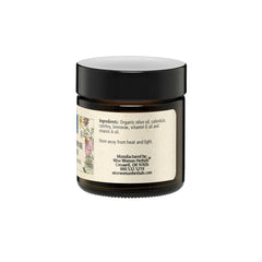 Wise Woman Herbals salve application on skin demonstrates smooth, fast absorption.