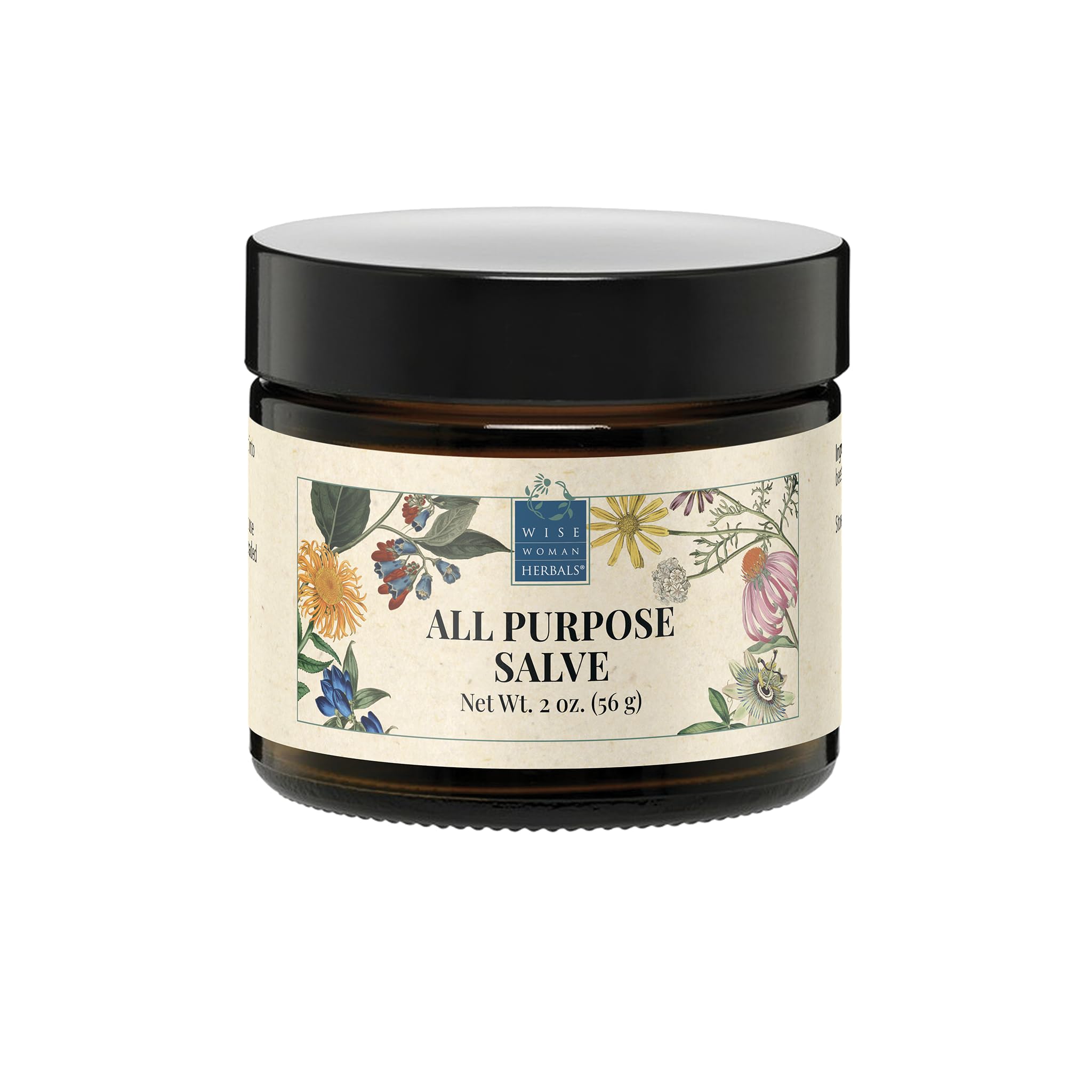 Wise Woman Herbals salve calendula-comfrey jar provides daily skin nourishment and soothing care