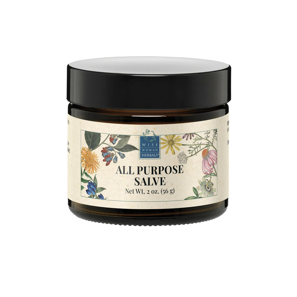 Wise Woman Herbals salve calendula-comfrey jar provides daily skin nourishment and soothing care