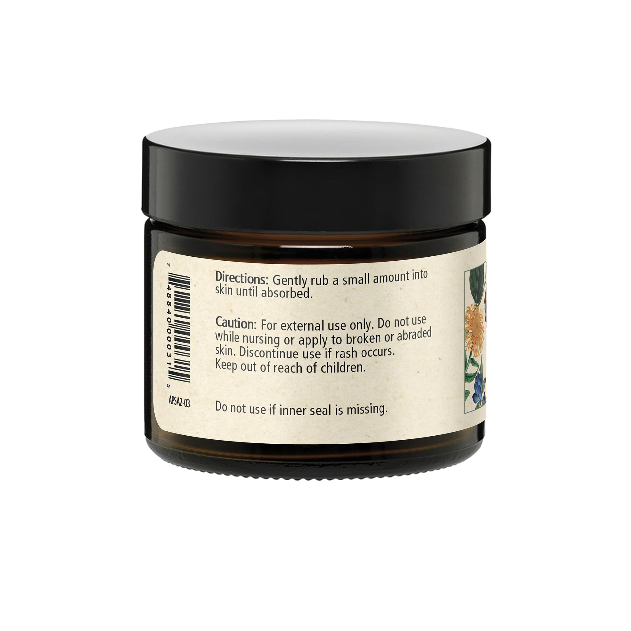 Wise Woman Herbals salve dry-skin-application shows creamy texture for daily care