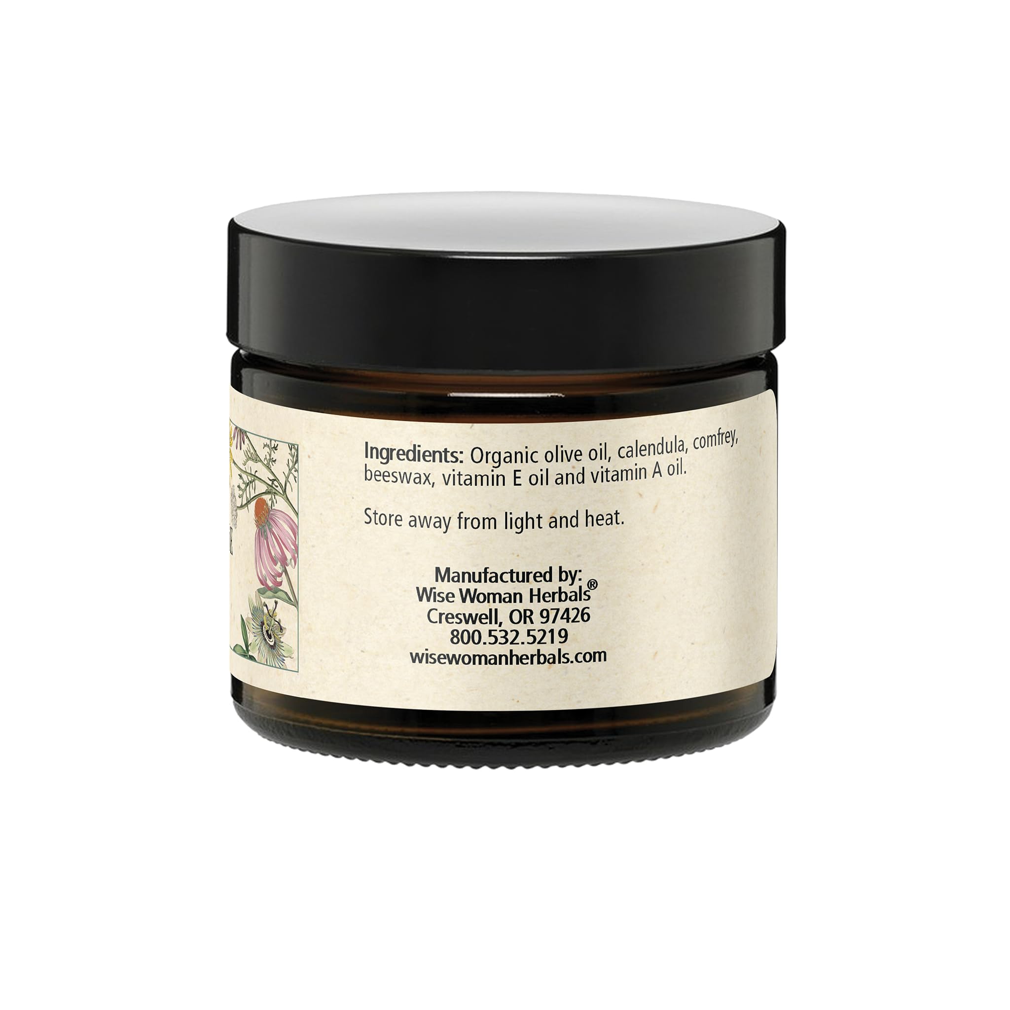 Wise Woman Herbals salve postpartum-care-jar offers gentle care after childbirth