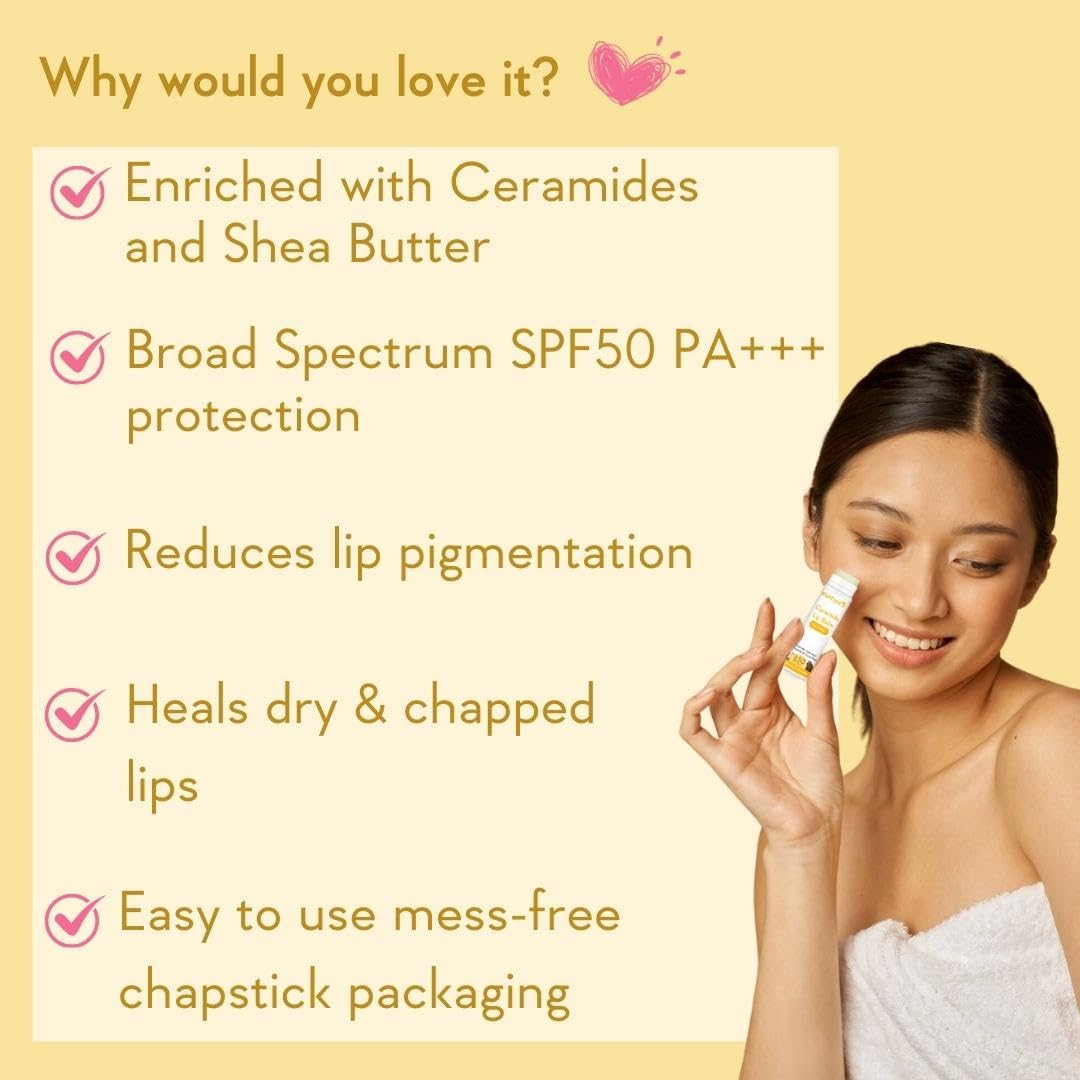 WishCare Lip Balm SPF 50 packaging ideal for outdoor use.