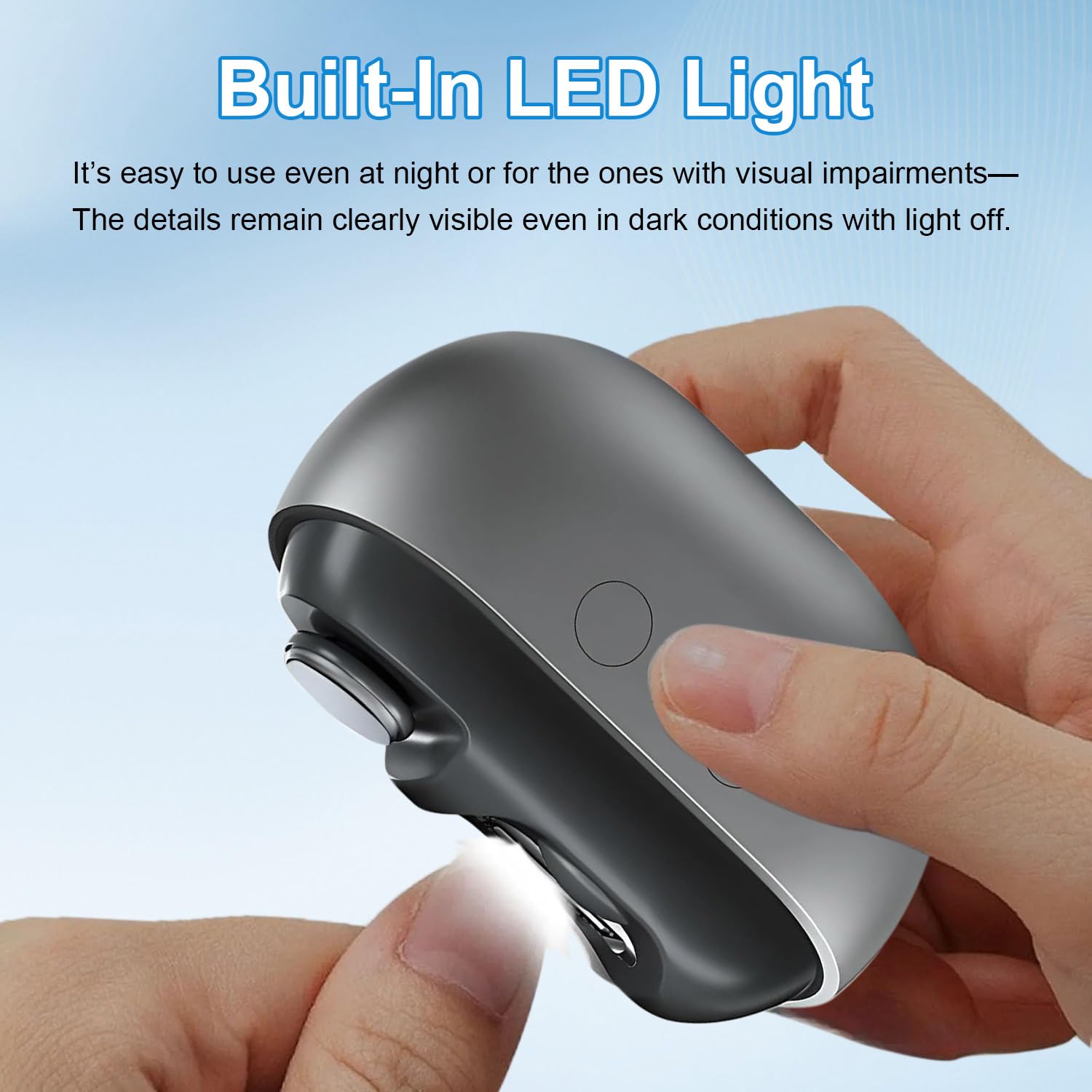 witpiny ergonomic nail trimmer design reduces strain during nail care for all ages.