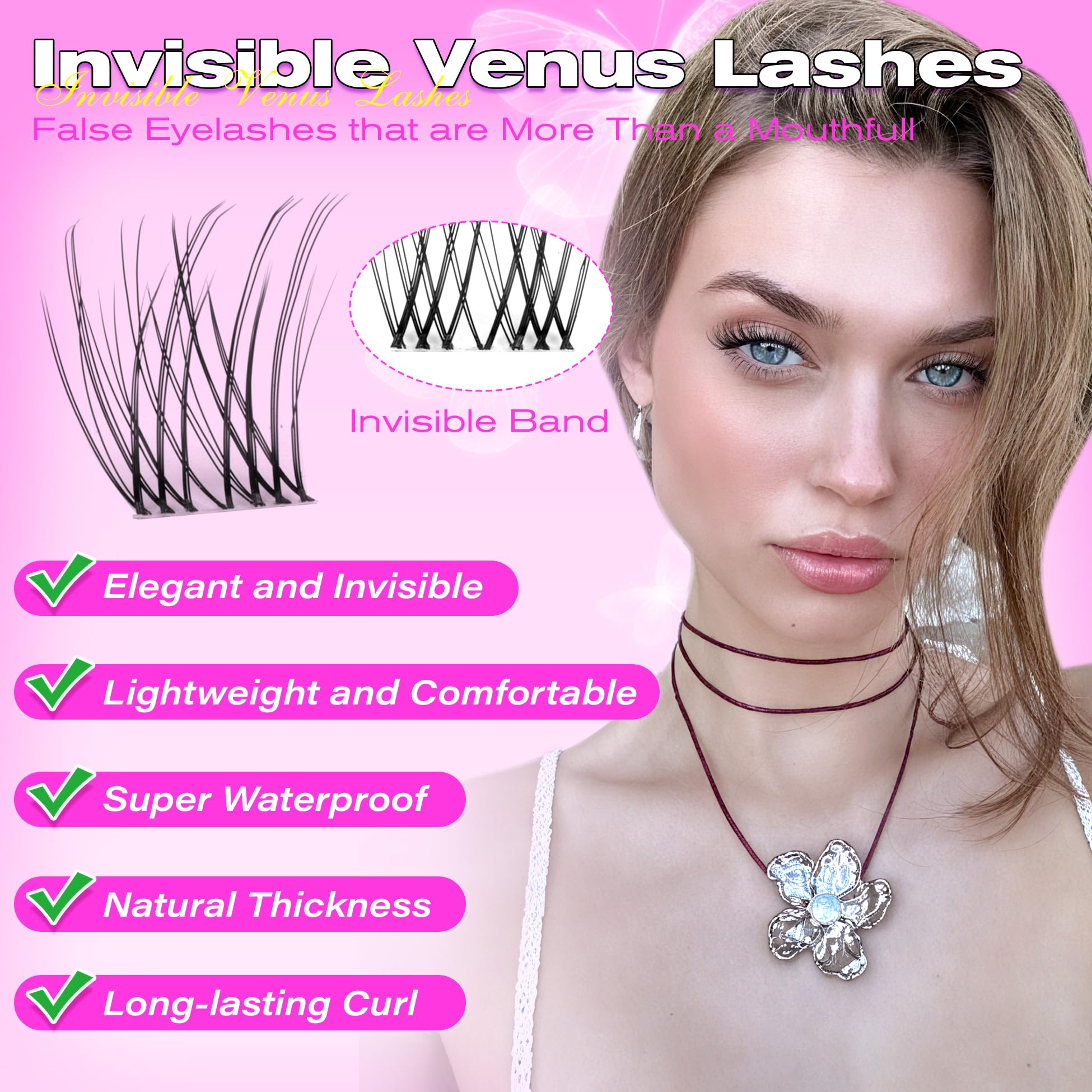 wiwoseo cat-eye ready lash clusters for bold evening style