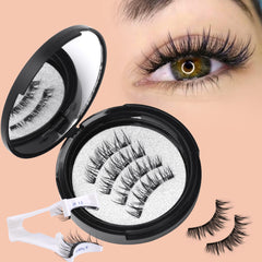 wiwoseo magnetic eyelashes pack closeup, long-lasting hold without glue.