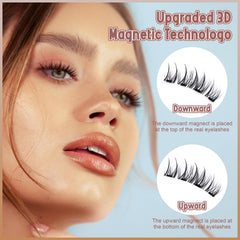 wiwoseo no-glue eyeliner-free closeup shows magnetic band in action.