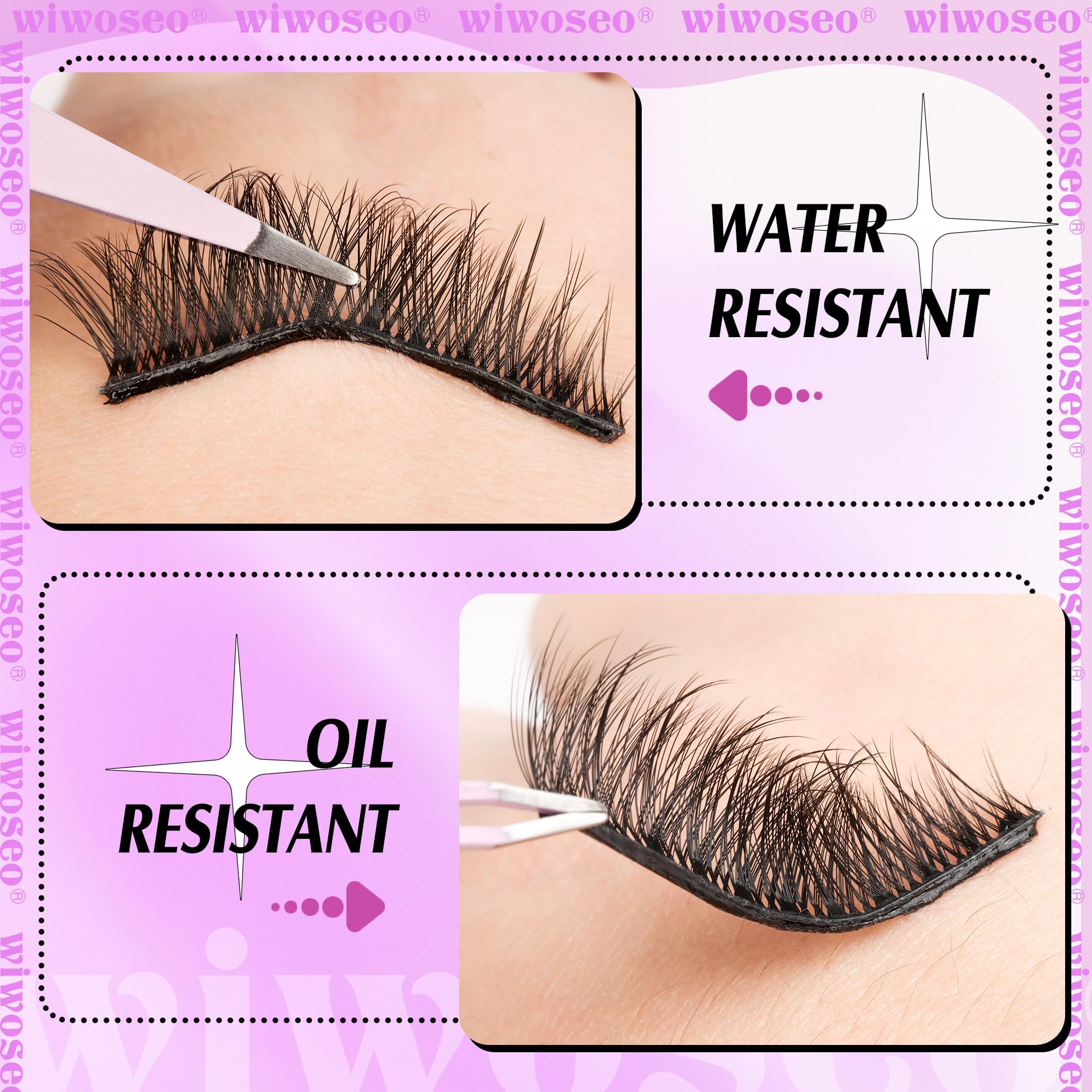 wiwoseo lashes with tweezer for easy application and beginner precision