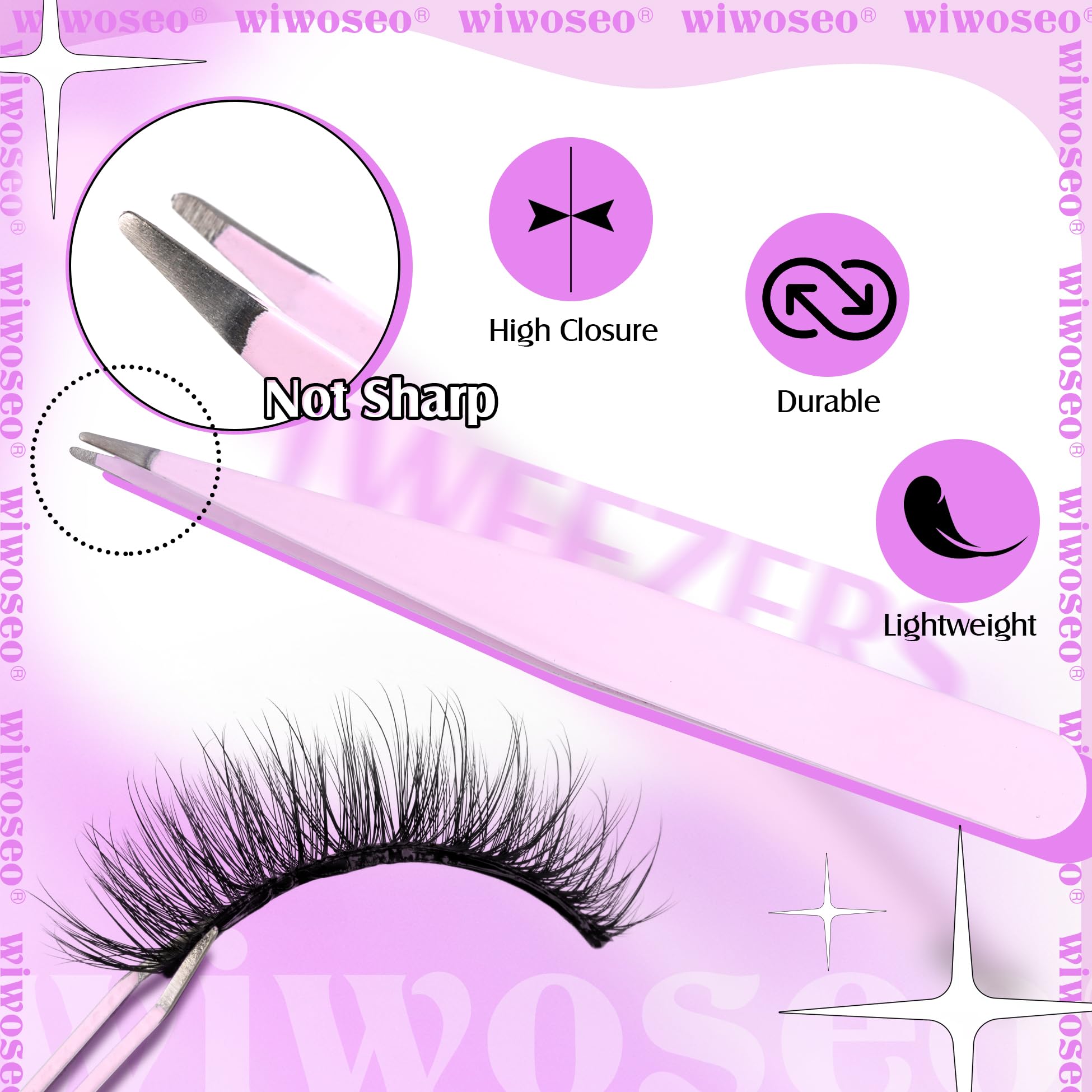 wiwoseo no glue needed lashes for quick morning glam look