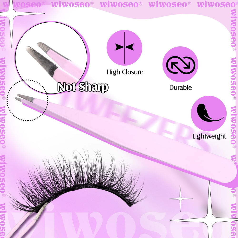 wiwoseo no glue needed lashes for quick morning glam look