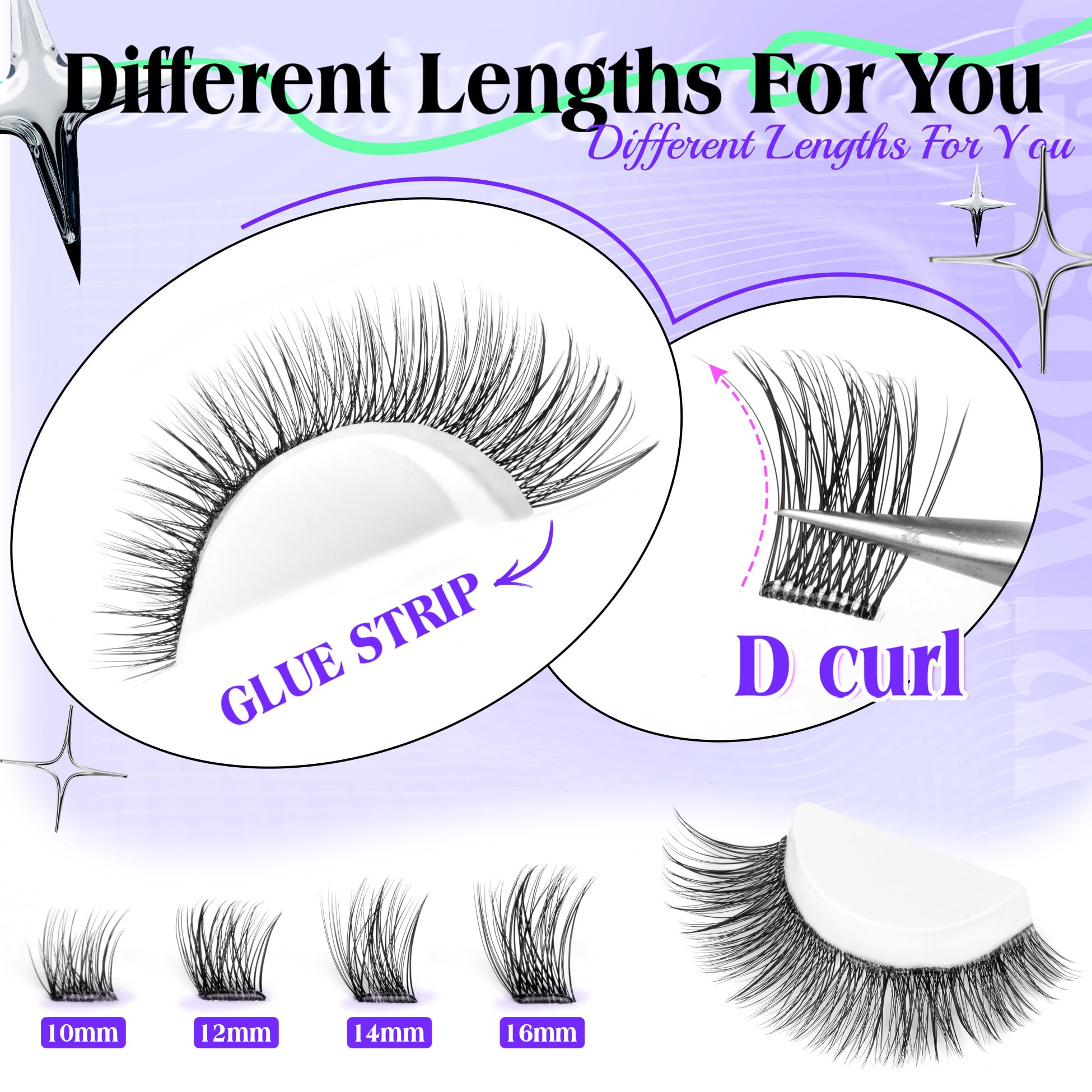 wiwoseo waterproof and sweatproof lashes stay put all day