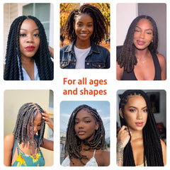 WiZiWi Brazilian Wool Hair 8-Pack ready-to-braid display for easy installation.