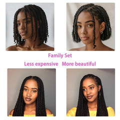 WiZiWi Brazilian Wool Hair 8-Pack soft texture for comfortable braiding.
