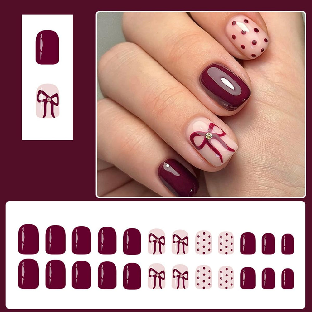 WLGDLH extra-short press-on nails for comfortable everyday wear