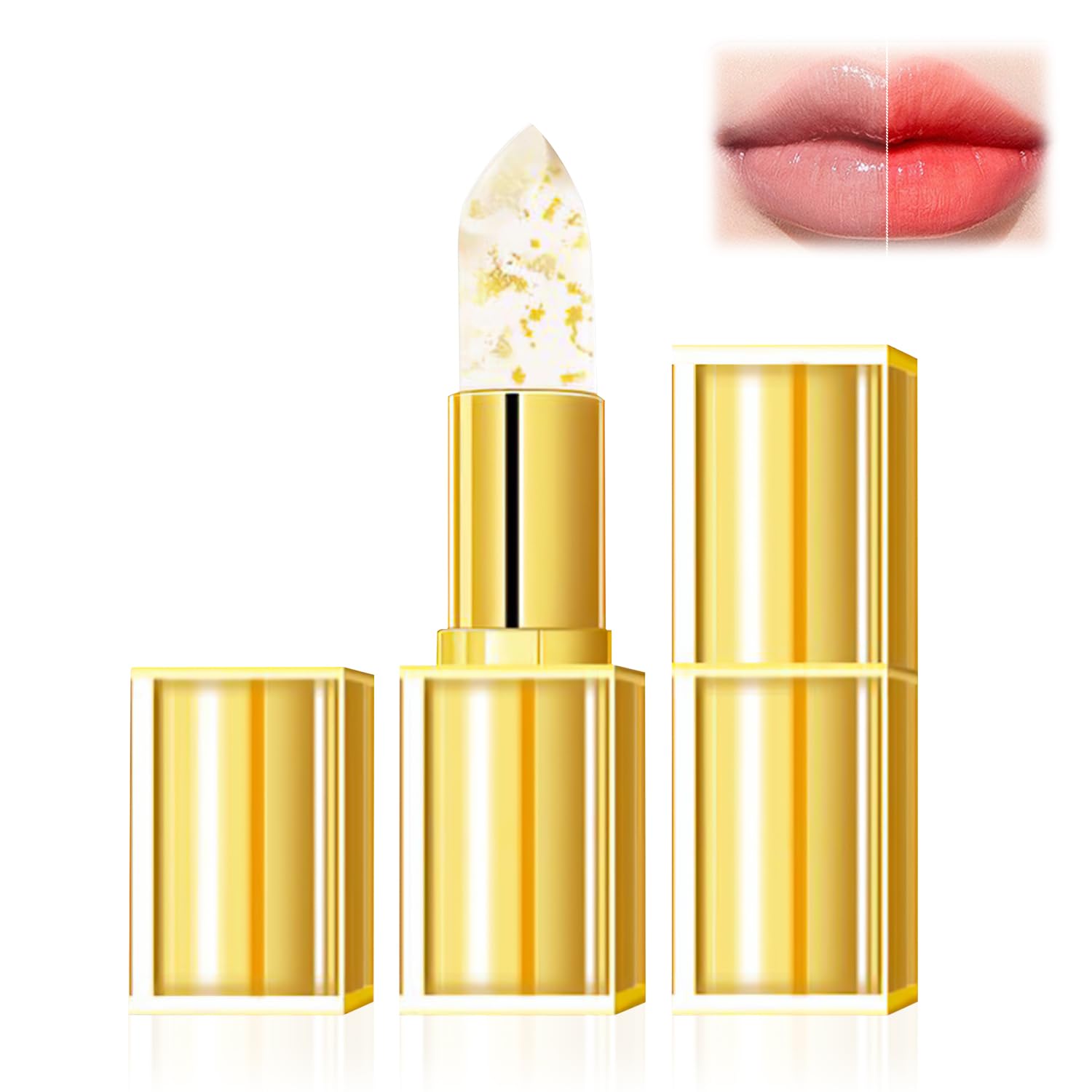 WLLEADG 2Pcs Color-Changing Lipstick shows a personalized shade as you apply.